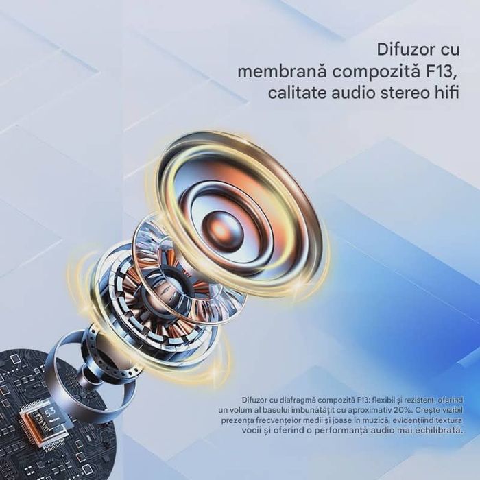 Casca Bluetooth CerCip G3, Autonomie baterie 15 ore, Cu carcasa de încarcare, Eliminare Zgomot, Universală, Negru