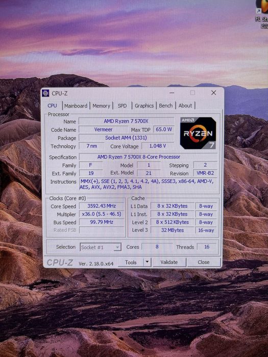 AMD Ryzen 7 5700X, GeForce 5070, 32gb RAM