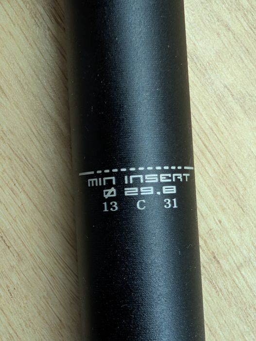 Tijă șa bicicletă B'TWIN – diametru 29.8 mm, lungime 300 mm