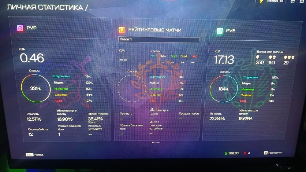 Продам акк WARFACE