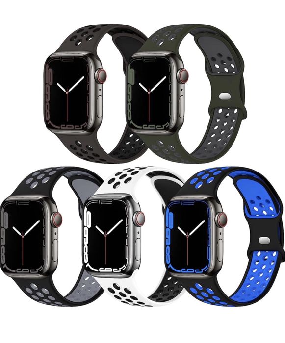 Curea Husa Band Soft TPU Perforat Incarcator Ceas Apple Watch
