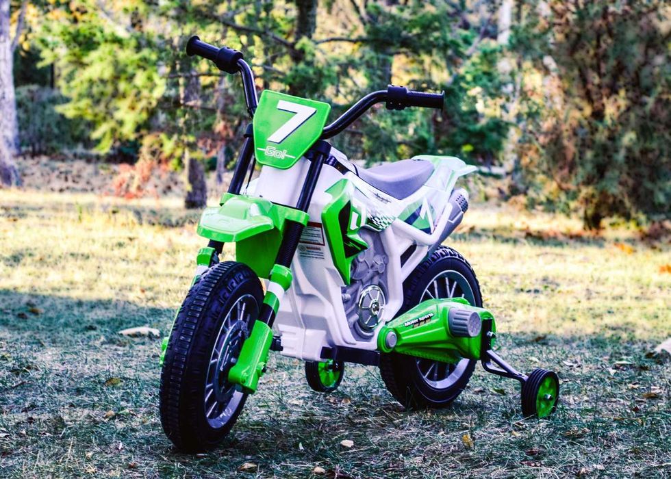 Motocicleta electrica pentru copii Kinderauto BJH022 2x 35W 12V Verde