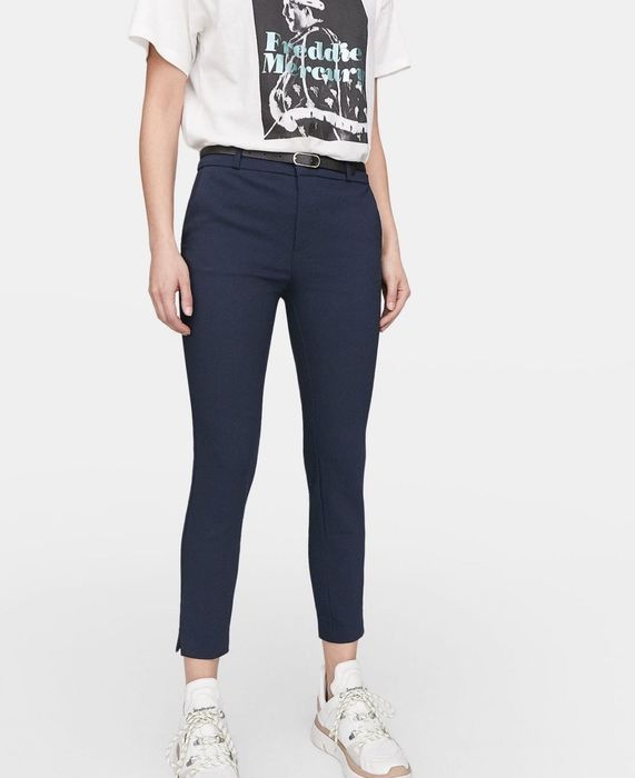 Панталон Stradivarius - тъмносин