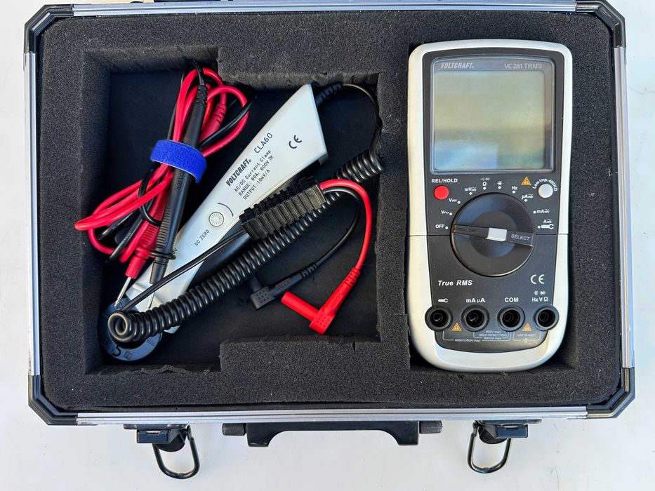 VOLTCRAFT VC281 TRMS + CLA60 - Цифров мултицет с амперклещи