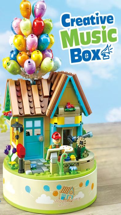 Музыкальный дом.  Музыкальная шкатулка.  Конструктор домик.