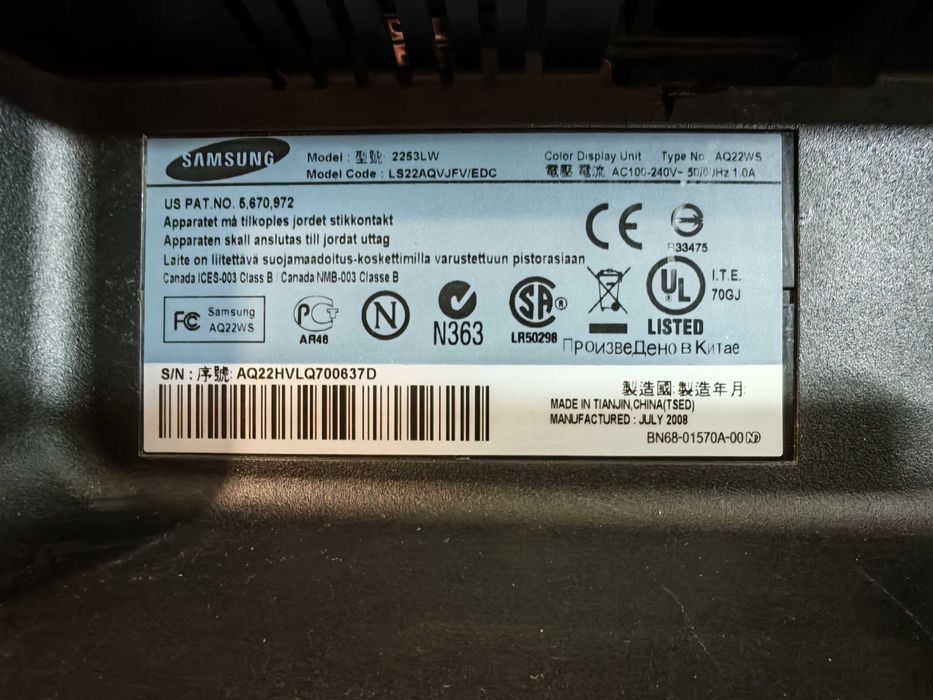 Монитор Samsung 22 дюйма