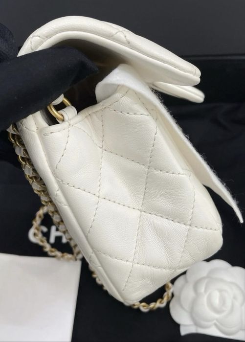 Geanta Chanel pearl crush alb premium pe stoc
