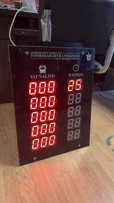 Avtobus bekatlar uchun elektron Tablo