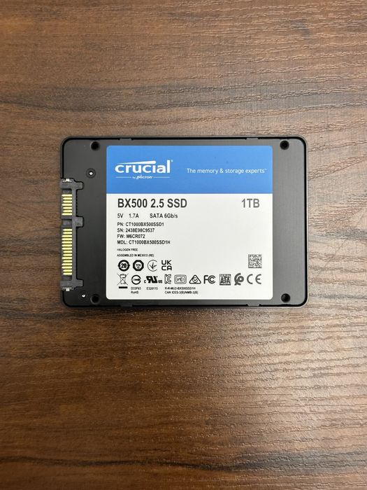 SSD Crucial BX500 1TB SATA