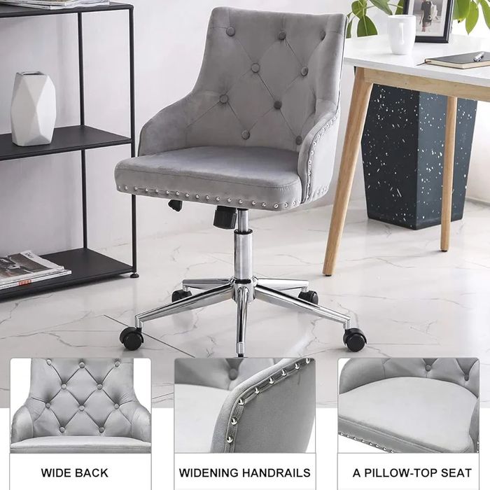 Уникален въртящ360гр. стол с регулируема височина,газов амортисьор