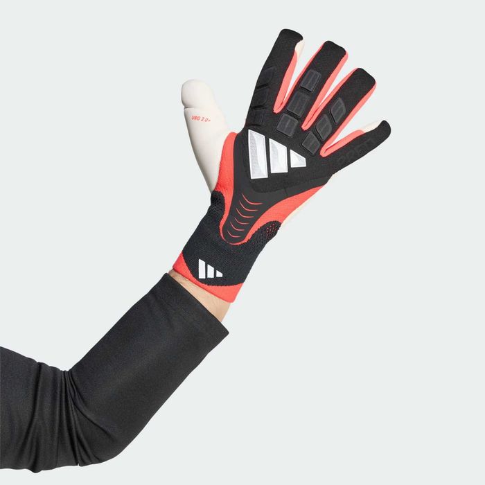 Вратарски ръкавици ADIDAS Predator GL PRO BLACK/BLACK/LUCID RED размер 7,8