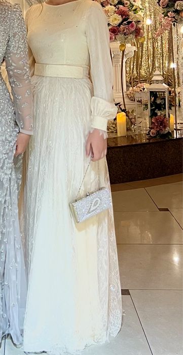 вечернее платье айвори