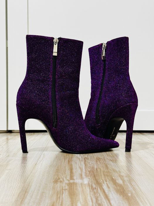 Botine Sclipitoare cu Toc