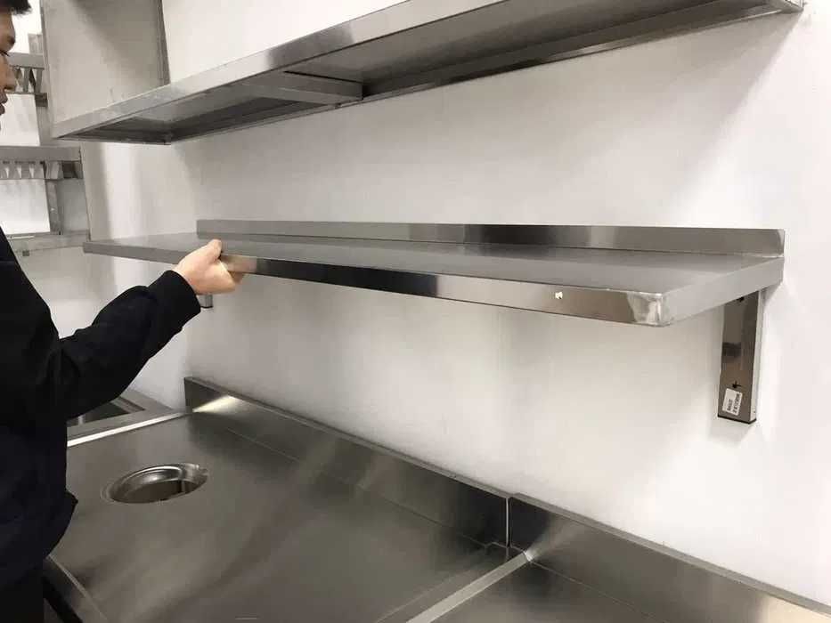 Стол разделочный, стеллаж кухонный,полки из нержавеющей стали для кафе