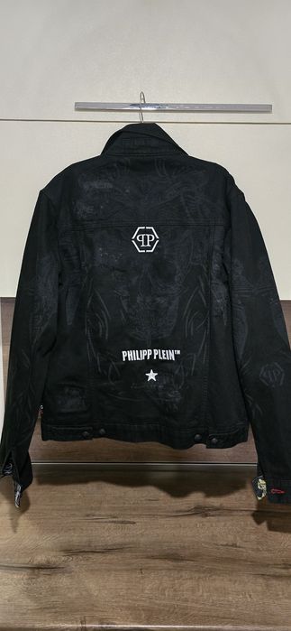 Philipp plein дънкови яке размер L чисто ново не използвано