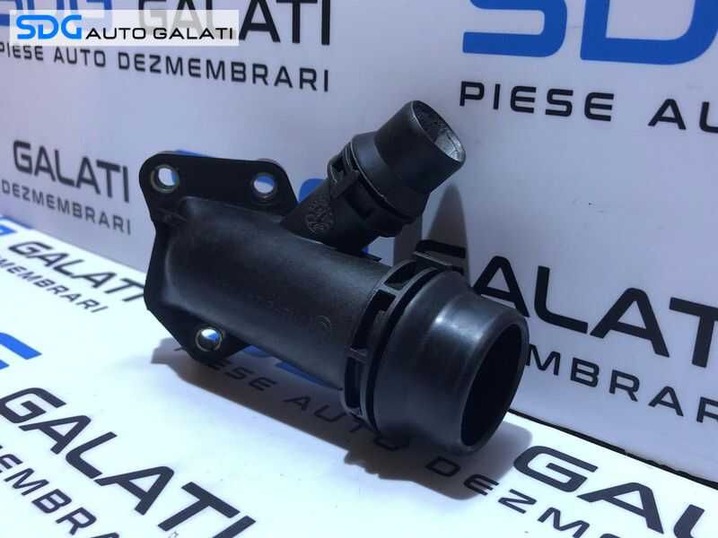 Corp Carcasa Distribuitor Termostat Apa BMW Seria 3 E90 E91 E92 E93 318 2.0 D 2006 – 2010 Cod 2247744 11122247744 [D0099]