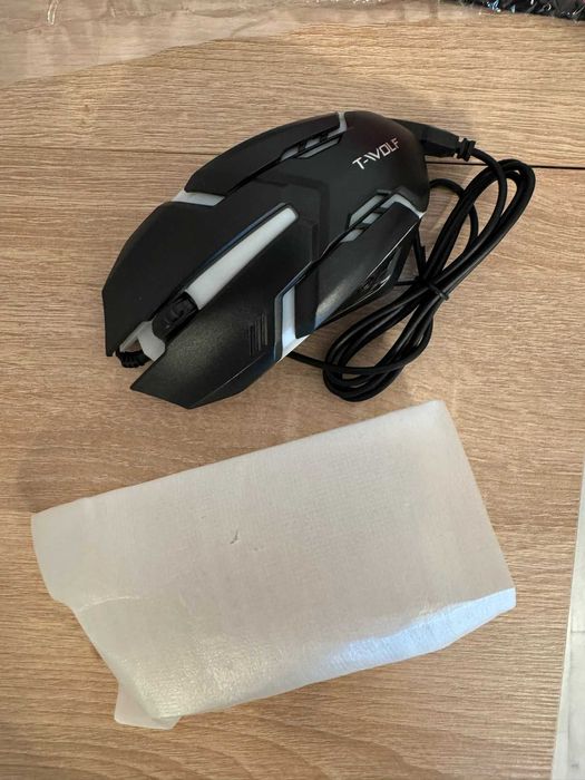 Set gaming, tastatura Mouse, Casti, Pad, Interlook,Iluminare RGB,Negru