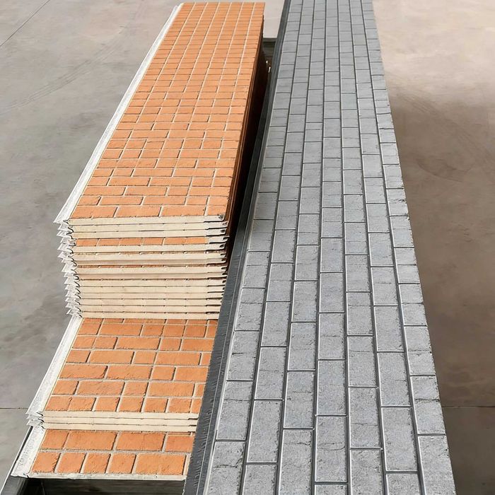 Фасадная, декоративная алюминиевая сэндвич-панель