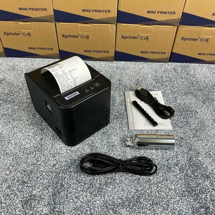 Принтер чеков с резаком Xprinter XP-80T (Usb/Cash) до 80мм