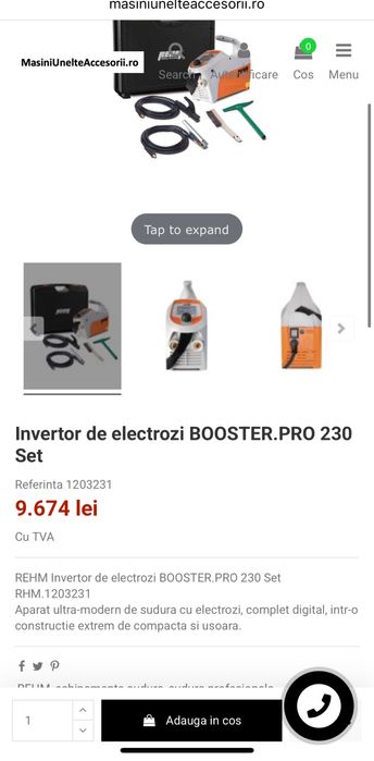 Invertor de sudura Rehm Booster Pro 230 Profesional