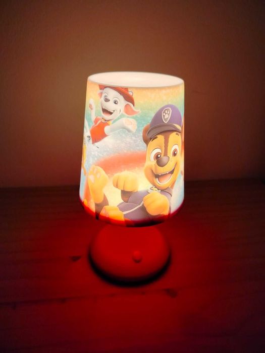 Детска нощна лампа ПЕС ПАТРУЛ, седалка за WC, малка табуретка, ПОДАРЪК