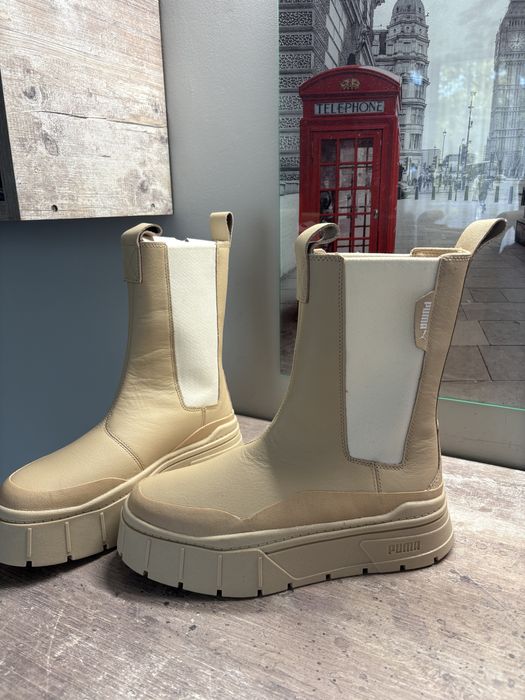 Дамски кожени обувки Puma mayze chelsea