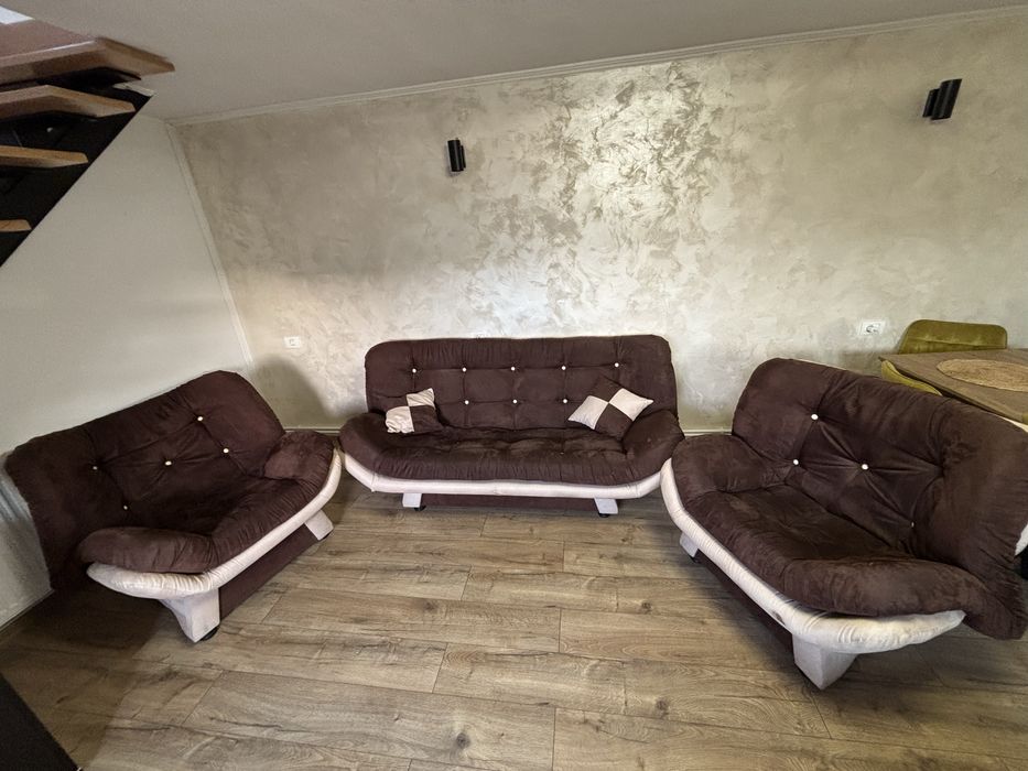 Set canapea+fotolii extensibile