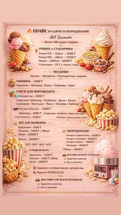 Все для мороженного