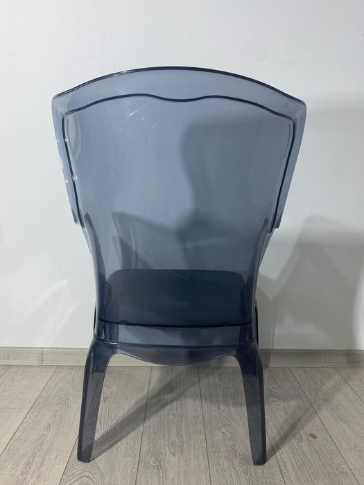 6 Buc. Fotoliu din Plastic în Stil Baroc, Scaun cu Brațe