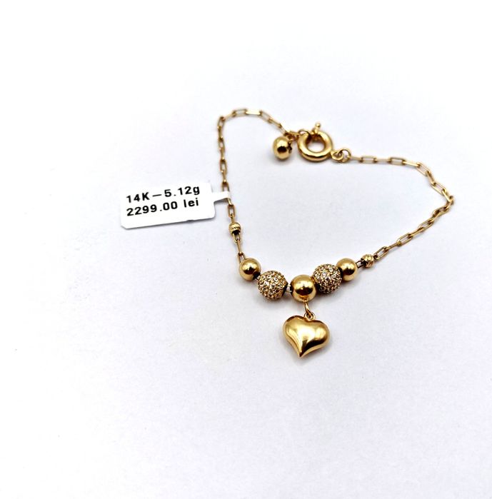 Bijuteria Royal bratara din aur 14k 5.12 gr
