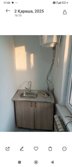 Кухонный мойка с тумба