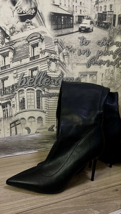 Сапоги кожанные