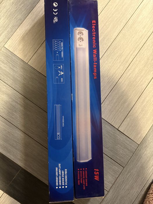 Vand set 2 lampi electronice de perete/blat