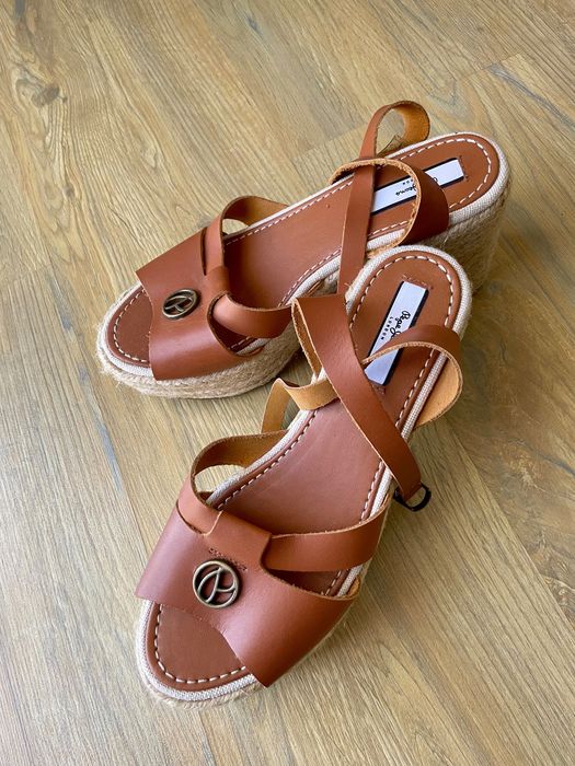 Sandale piele Pepe Jeans