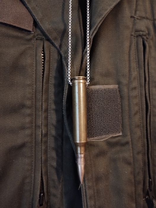 Lantisor cartus real de sniper dezamorsat colier glont