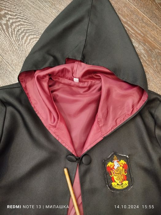 Мантия Гарри Поттера+палочка