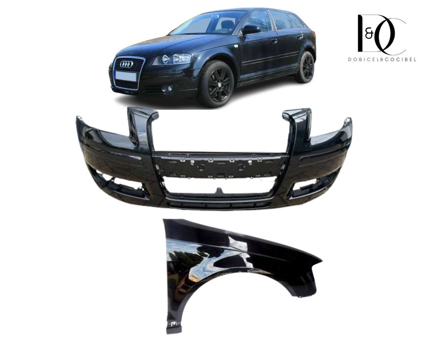 Bara Aripa fata Audi A3 8P 2005-2008 Negru LY9B/LZ9Y