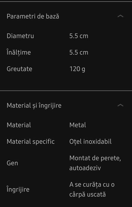 Cârlig de perete Wenko Bosio, negru mat