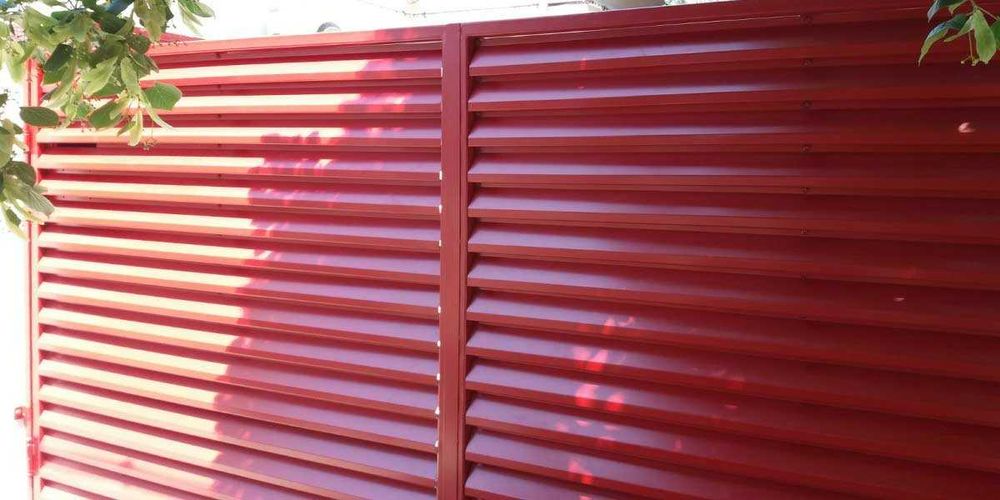 Gard din sipca metalica, jaluzele, tabla cutata, plasa bordurata, BCA