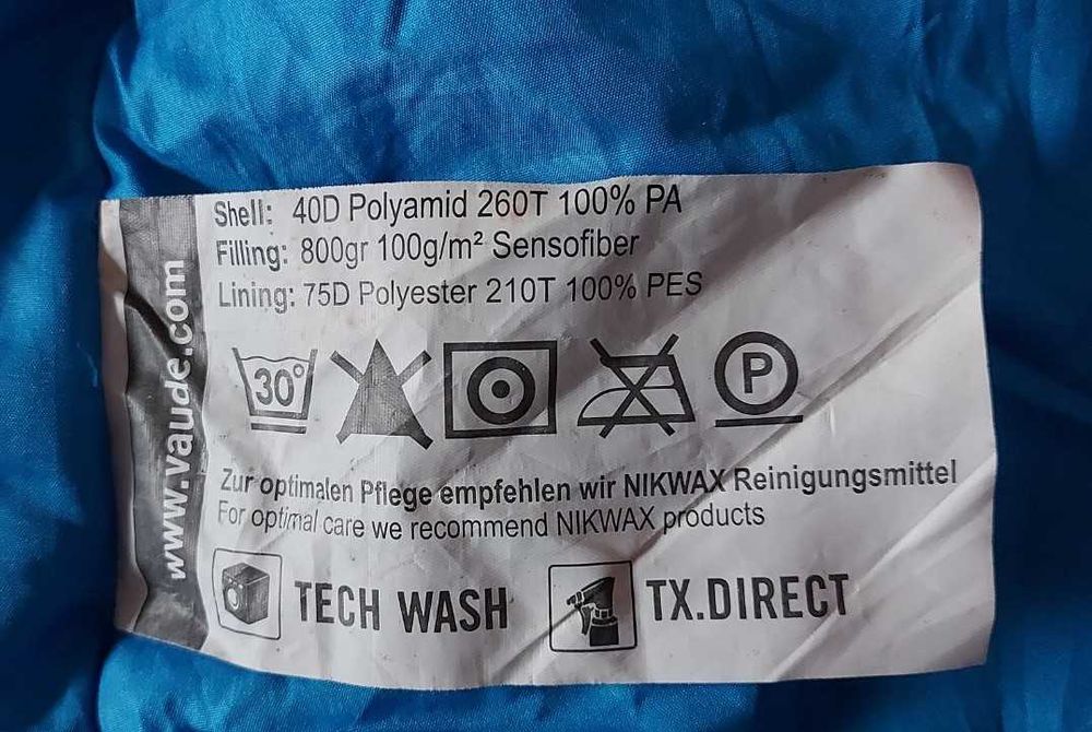 Спален чувал Vaude Sioux 800