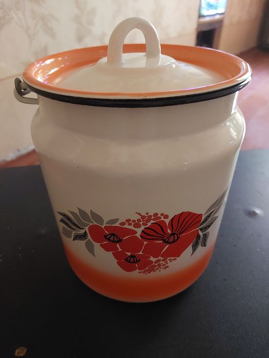 Эмалированный бидончик 3 литровый