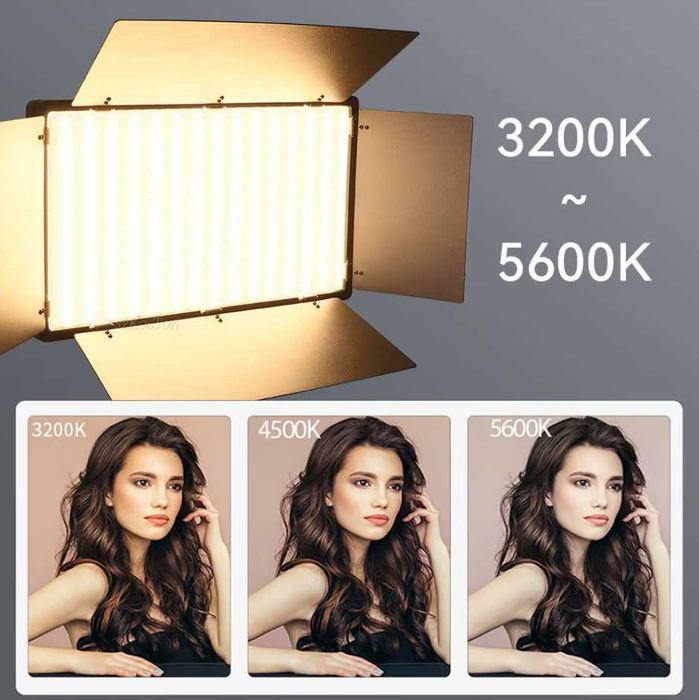 Постоянно лед осветление 50W LED Panel + 2 батерии х 2200ah