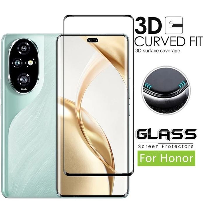 Honor 400 Pro 200 Pro 200 / 90 / 50 / 3D ЦЯЛО ЛЕПИЛО Стъклен протектор