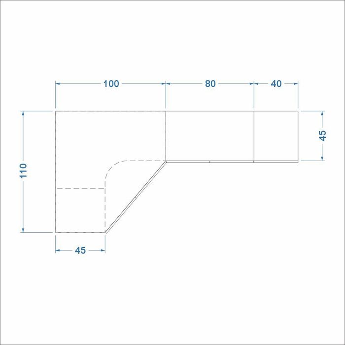Шкаф угловой. ЛДСП