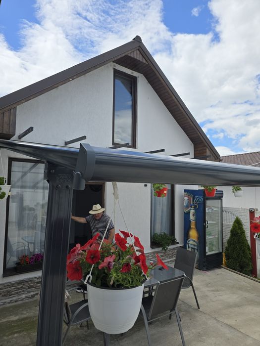 Copertina Terasa din aluminiu acuperita cu policarbonat