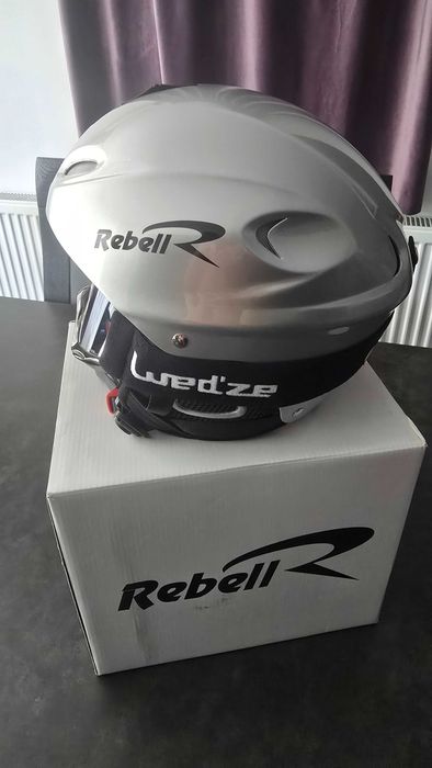 Cască de schi adulți Rebell plus ochelari de schi Wedze.