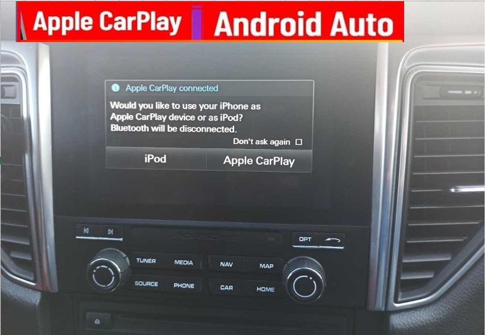 PORSCHE VIM CarPlay цял екран Android Auto Порше Panamera Full 2026map