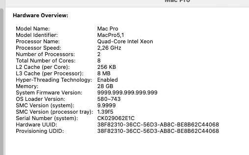 Apple Mac Pro 5.1 - Sonoma 14.1.1 + Windows 11
