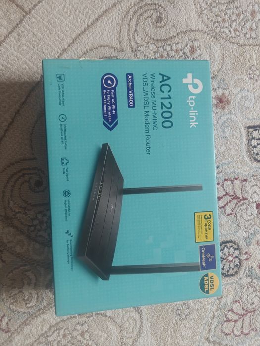 TP-Link Archer VR400 AC1200 — Wi-Fi роутер VDSL/ADSL
