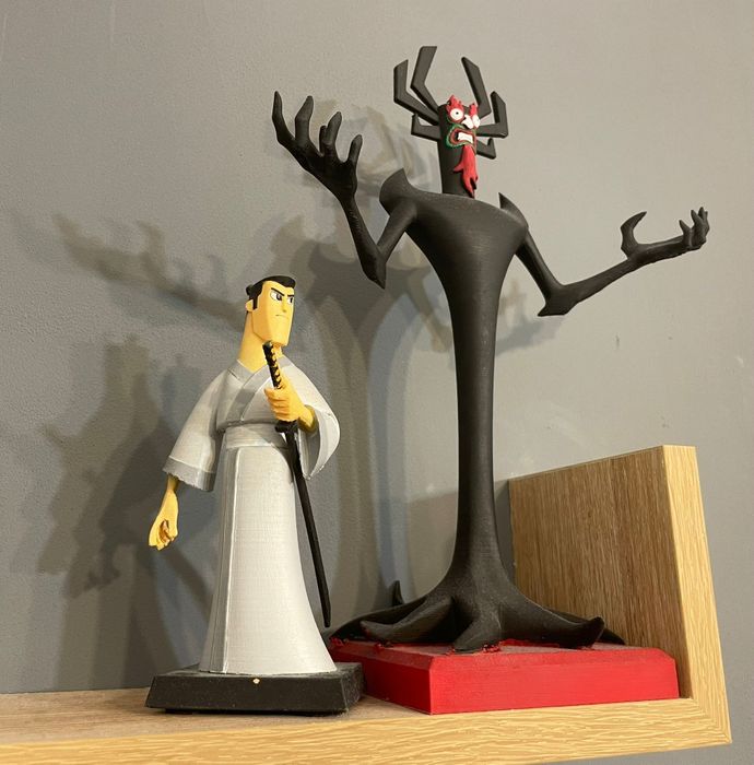 Samurai Jack si Aku RAR!!! statuete figurine